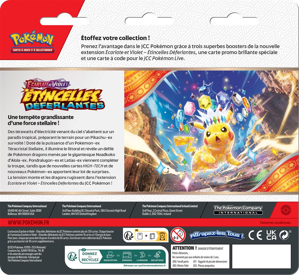 Pokémon EV08 : Tripack 3 boosters