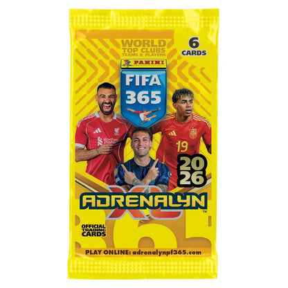 Blister 8 Booster Packs Adrenalyn FIFA 365 2026 TC Panini Cromos Anglais