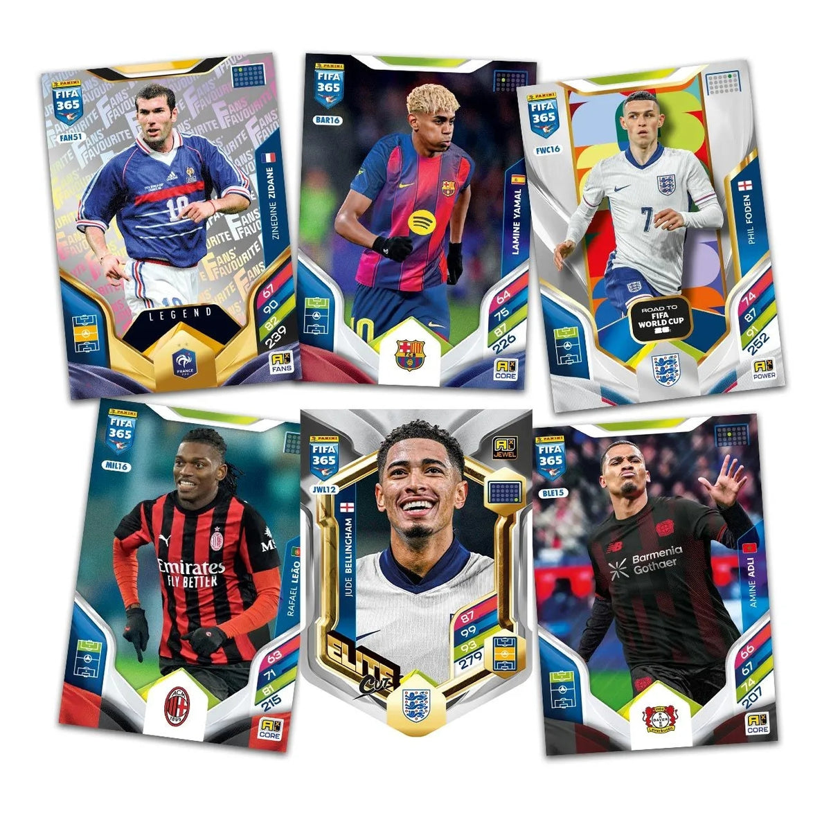 Blister 8 Booster Packs Adrenalyn FIFA 365 2026 TC Panini Cromos Anglais