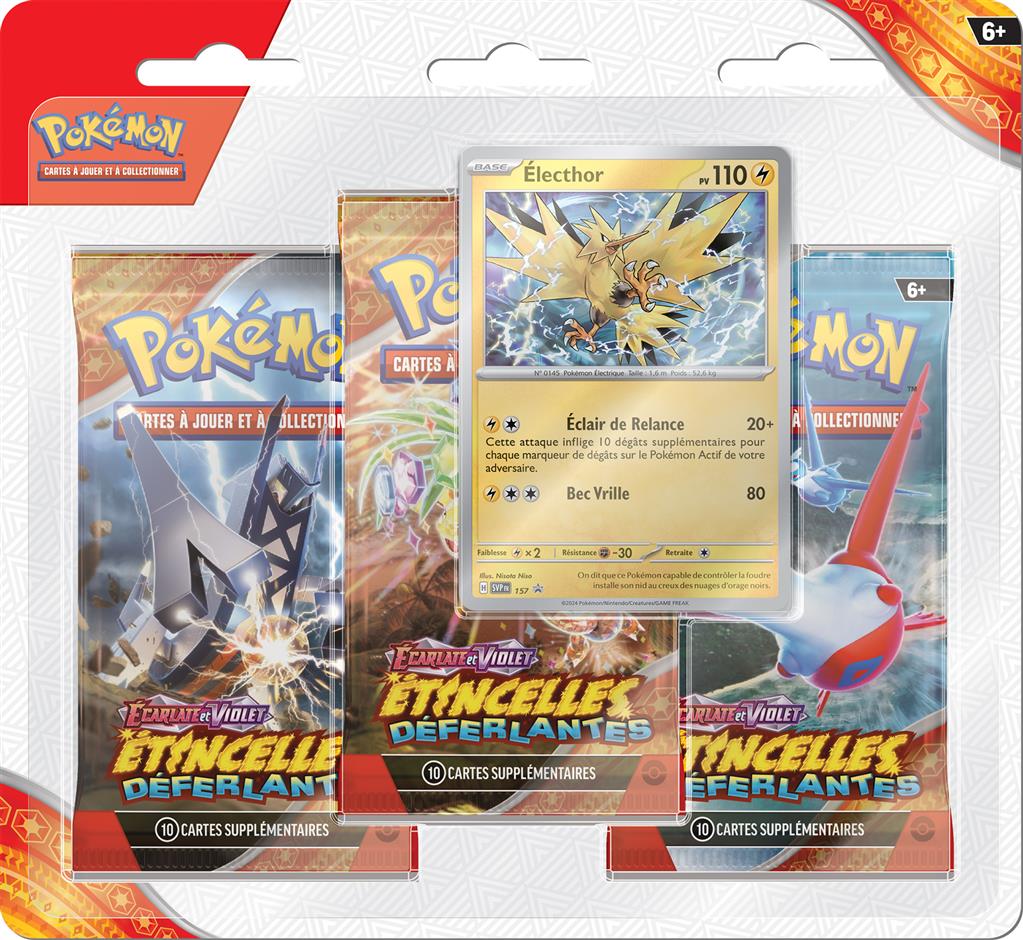 Pokémon EV08 : Tripack 3 boosters