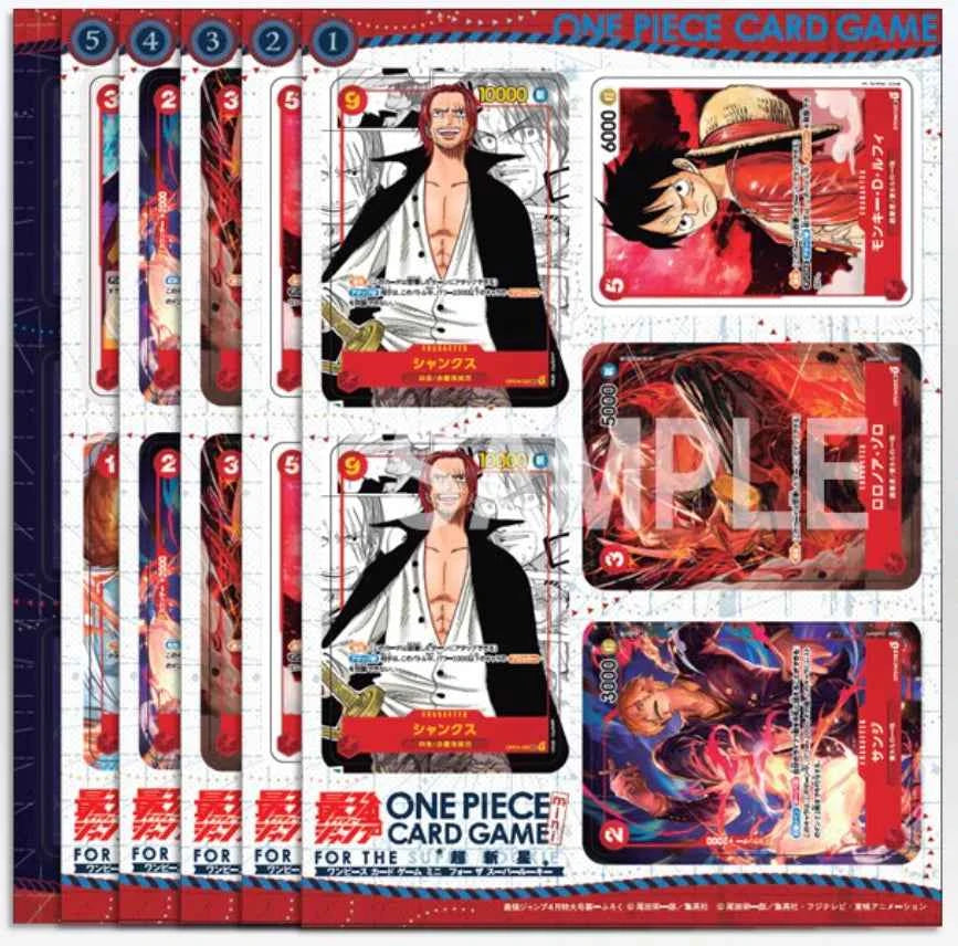 One Piece Lot Mini Cartes Scellé (Shanks Holo Manga mini)