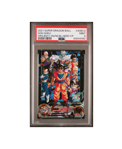 PSA 9 MINT 2021 SUPER DRAGON BALL SON GOKU ASEC2 HRS.BM11-INVNCBL.HERO CP Japanese