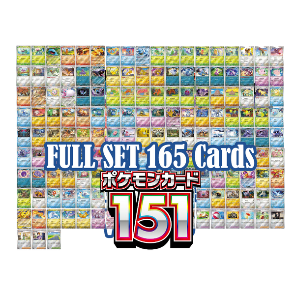 Pokemon 151 Full Set 165/165 Japonais