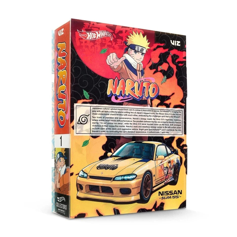 Hot Wheels x NARUTO Nissan Silvia (S15) – Édition Collector Anime 1:64